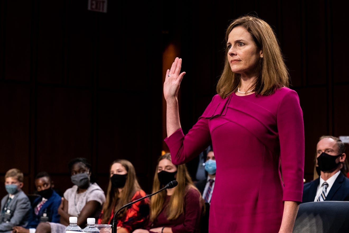 US: Supreme Court Justice Amy Coney Barrett delivers 1st opinion