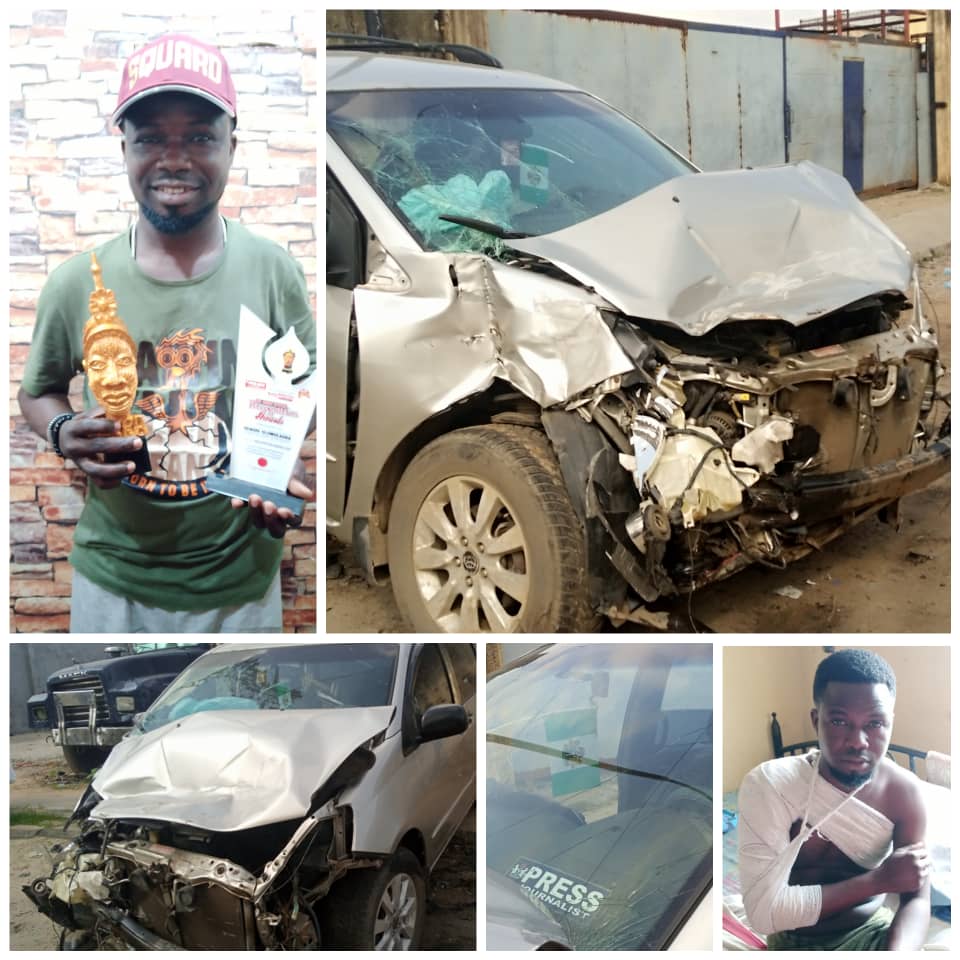 Award winning society journalist who is the publisher of High Celebrities Squard Magazine, Quadri Olowolagba and crew were involved in a fatal accident two weeks ago.