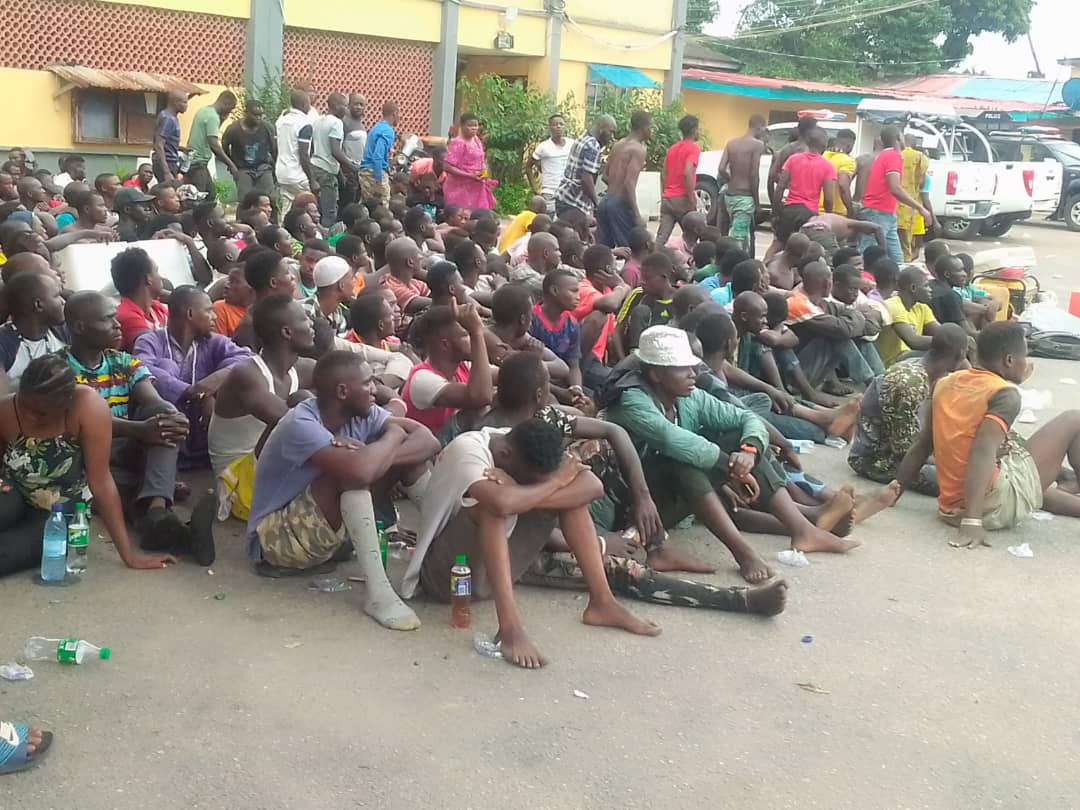 Lagos Security: Police Raids Black Spots, Arrest 720