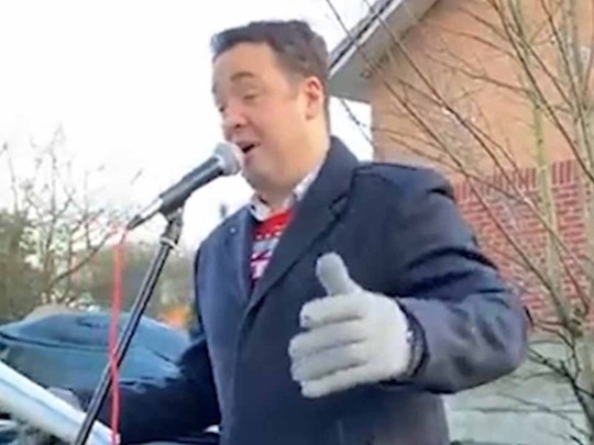 Jason Manford Dazzling Performance Of Christmas songs to care home residents with school friend