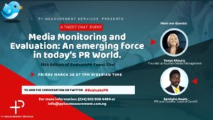 P+ Measurement Services hosts 16th Edition of #EvaluatePR Tweetchat