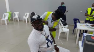 Lancelot Imasuen Becomes First Top Nollywood Star To Take AstraZeneca Covid-19 Vaccine Jab