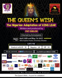 Pat Obilor sets to revolutionize African Theatre with an adaptation of Shakespeare’s KingLear as she launches the Obilor Theatre platform