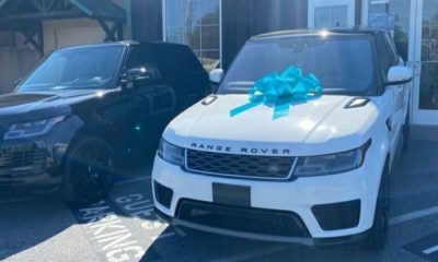 Davido's Brother Dazzles Wife with New Range Rover(Photos)