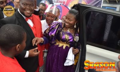 Apostle Suleman's First Son,Rev. Fidelis Gifts Poor Woman Millions, House On Birthday, Receives Brand New Range Rover From Wife, Gladys