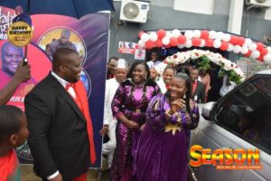 Apostle Suleman's First Son,Rev. Fidelis Gifts Poor Woman Millions, House On Birthday, Receives Brand New Range Rover From Wife, Gladys