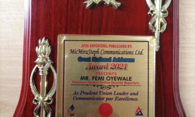 NAOSRE President, Femi Oyewale, Publisher Of Sahara Weekly Magazine, Bags Leadership Award