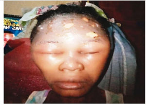 The wife of Baba Adinni, Alhaji Adeleke, Popularly called Agbaawo is in Panti for pouring hot water on salesgirl