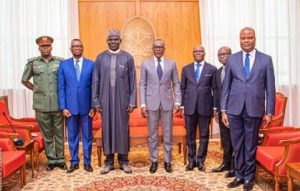 NAOSRE Grand Patron, Ambassador Tukur Buratai, Received By President Patrice Talon As He Resumes In Benin Republic