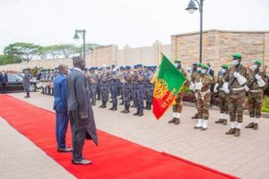NAOSRE Grand Patron, Ambassador Tukur Buratai, Received By President Patrice Talon As He Resumes In Benin Republic