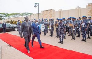 NAOSRE Grand Patron, Ambassador Tukur Buratai, Received By President Patrice Talon As He Resumes In Benin Republic