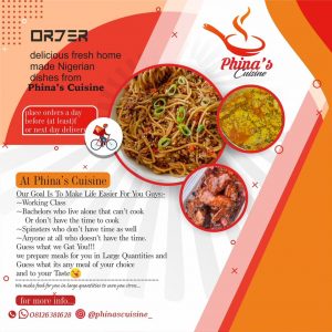 Why Dignitaries Patronize Phina Cuisine