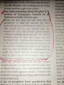 PROPHET FALEYIMU, THE MAN WHO SAW  T B JOSHUA'S DEATH COMING