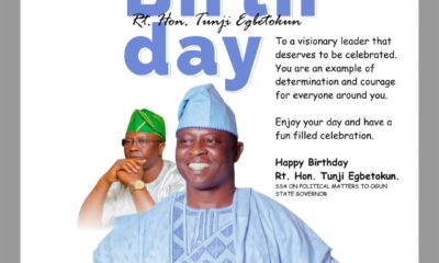 Ex-LG Chairman, Shomide Felicitates Gov Abiodun's Aide, Egbetokun On Birthday Anniversary