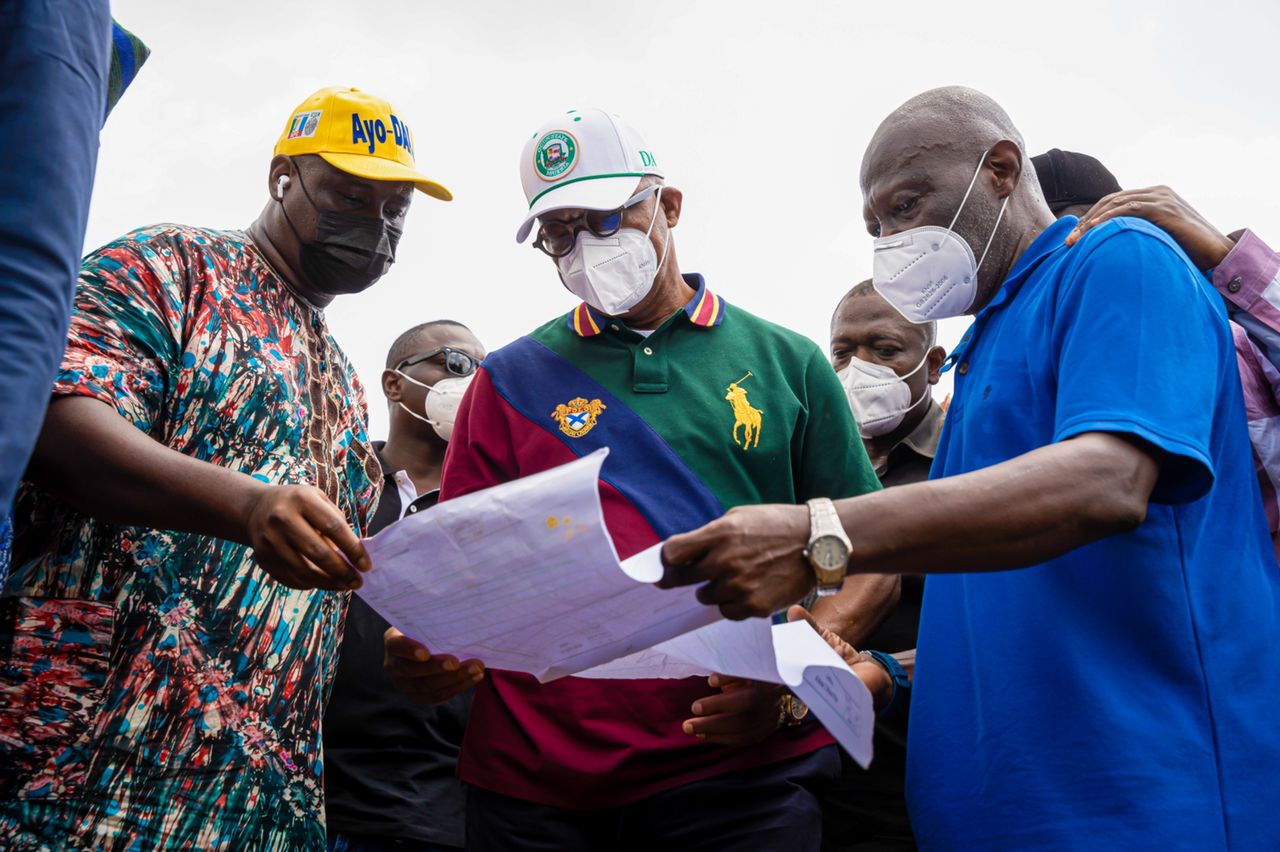 Ogun: Abiodun inspects road projects in four LGs, promises more dividends of democracy