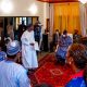 BUHARI VISITS SHONEKAN'S FAMILY IN LAGOS