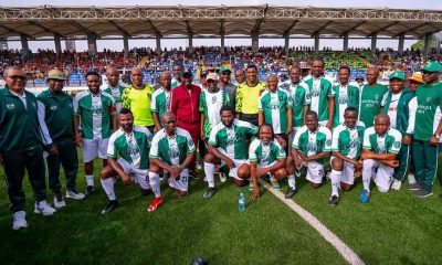 TINUBU AT 70: SANWO-OLU, DARE, HAMZAT, DIGNITARIES GRACE NOVELTY MATCH IN LAGOS