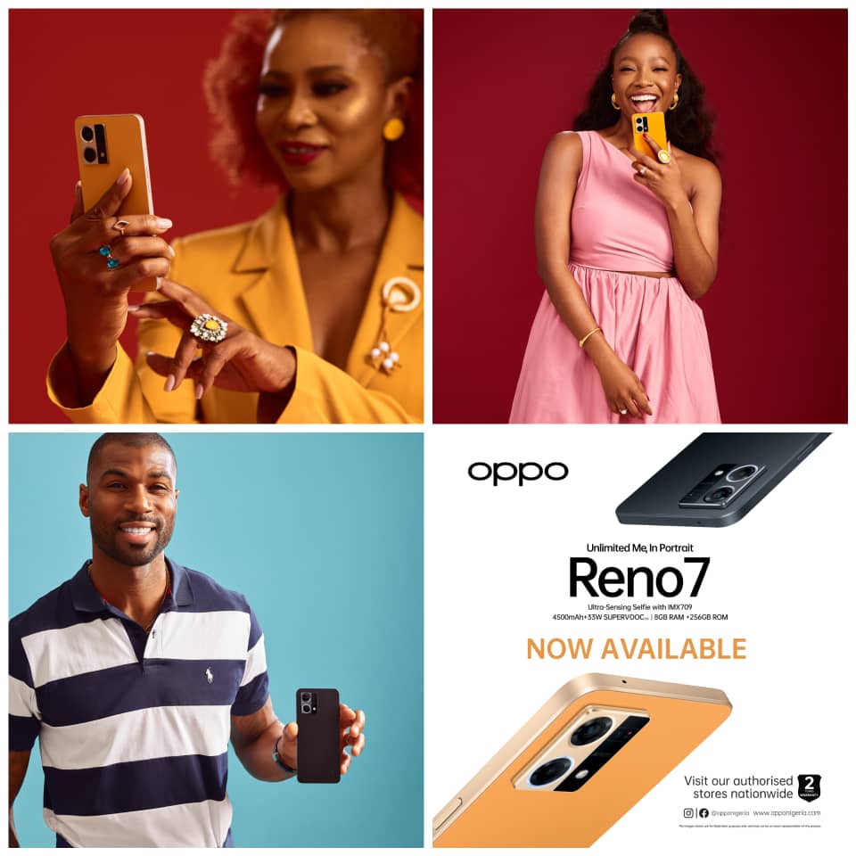 OPPO Reno 7, The Portrait Expert: Now Available nationwide in Nigeria