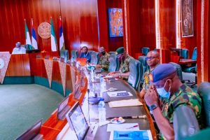 President Buhari Presides Over National Security Meeting (PHOTOS)