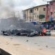 Mob Burns Bikes After Fatal Accident At Jakande Estate, Isolo, Lagos