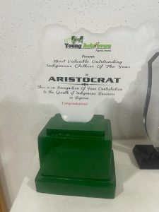 Young Achievers Awards Honors Kayode Alfred’s Aristocrat Clothings