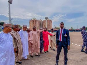 Gov. Matawalle Inspects Eagle Square Ahead Of APC's Presidential Primaries