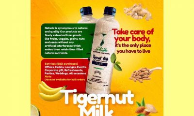 We sell non-dairy: Tigernut Milk, Almomd Milk, Coconut Milk Soy Milk