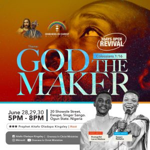 Prophet Oladapo Kingsley Organises 3 Days Open Revival