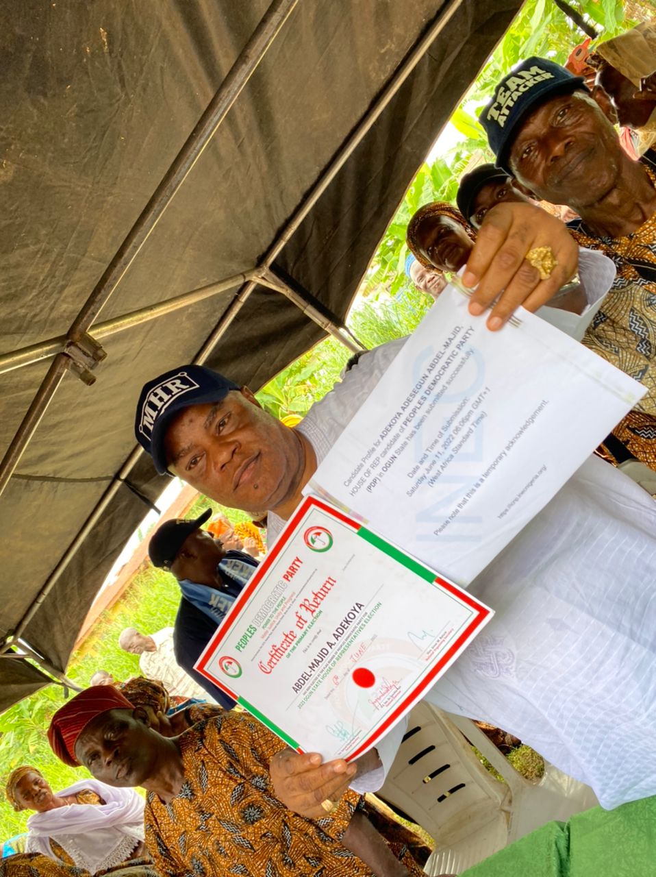 Certificate of Return: Party faithful receive Adekoya, say his re-election certain