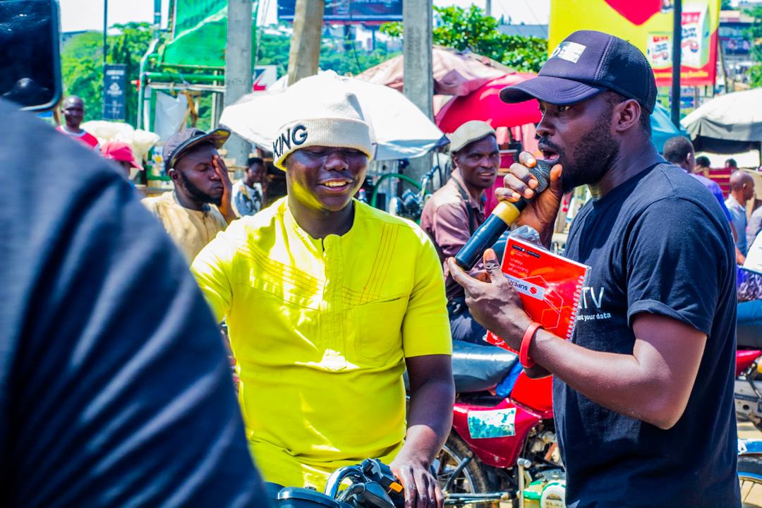 SuperTV Market Activation Train Storms Lagos Amidst Cheers from Lagosians