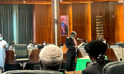 BREAKING: Buhari swears-in Olukayode Ariwoola as new acting CJN