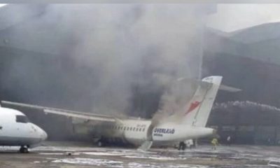 Overland aircraft’s engine goes up in flames midair, pilot declares emergency