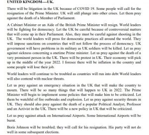 Primate Ayodele: The Prophet That Foretold The Emergence And Exit Of Boris Johnson As UK Prime Minister