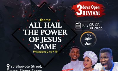 Prophet Oladapo Kingsley organizes a 3 days open revival