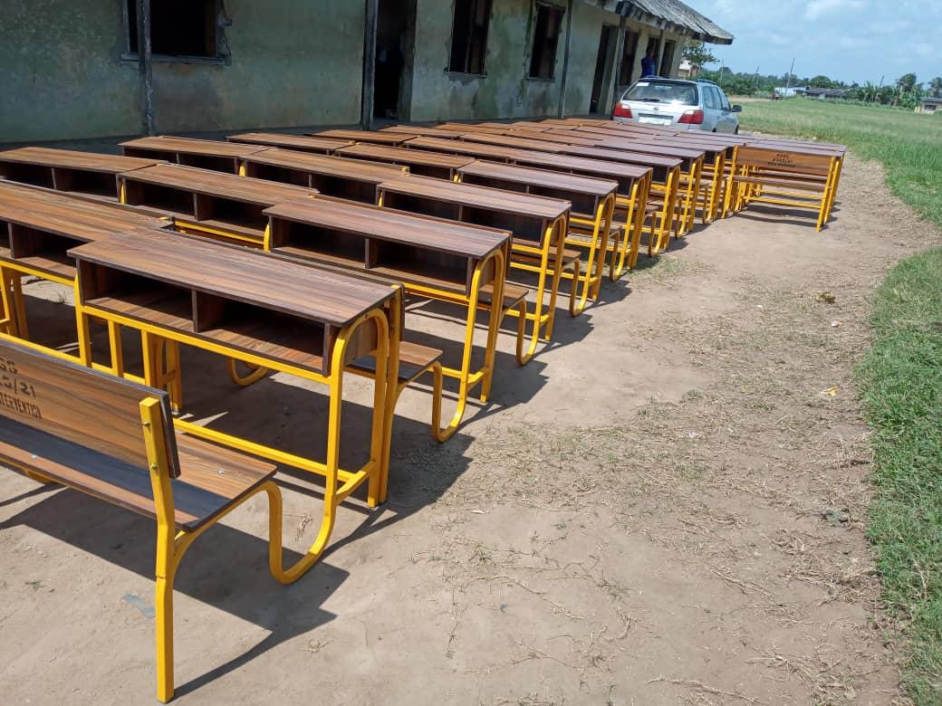 Jubilations as Kizito School Gets New Sets of Furniture