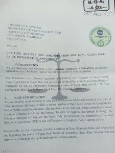 IDENTIFICATION MIRAGE: REMO NORTH YOUTHS DEMAND AUTHENTIC IDENTITY OF HON. SOLOMON OSHO