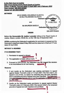 MAUREEN BADEJO - NO REST FOR THE WICKED, A HOPELESS AND POINTLESS MISSION COMES TO AN END 