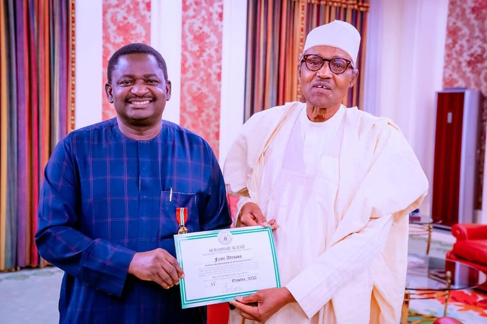 OON AWARD: COME AND SEE ME DEY BUGA... By Femi Adesina OON