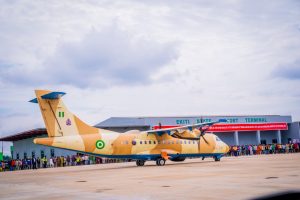 EXCITEMENT AS FIRST AIRCRAFT LANDS AT EKITI AIRPORT