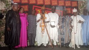 Olowu Of Kuta, Buratai Receive Awards For  Excellence It was glitz and glamour as the SKehinde-led led City People magazine celebrated his Eminence, His Royal Majesty, Oba (Dr) Adekunle Oyelude Makama,  the Olowu Of Kuta and disitinguished former Chief of Army Staff cum politician, Ambassador Tukur Buratai (CFR)  at the 2022 City People Awards For Excellence in commemoration of their 25 years of rewarding outstanding Nigerfians in all sectors. The Olowu of Kutra and Buratai were among the top notch Nigerians which included Ashiwaju Ahmed Tinubu and Governor Babajide Sanwo-olu by the media organisation, The First class monarch from Osun state who is also the permanent chairman of the Supreme Royal council of all Owu Obas and chiefs in Yoruba land was honored as the Royal father of the year 2022. This is not unconnected to the fact that he is a barrier breaker, line crosser who has evidently accelerated the pace of development of the Owu region . Beyond that he has become an instrument of peaceful coexistence among Yoruba towns and communities in one hand, and the yoruba and the Arewa based on the other hand. Ambassador Tukur Buratai on the other hand was honored with awardsbof Excellence too for his unprecedented achievements in public services. Buratai who was recently decorated with the commander of the Order of the Federal Republic  (CFR) for his numerous achievements as COAS and the politics was ably represented by his son.
