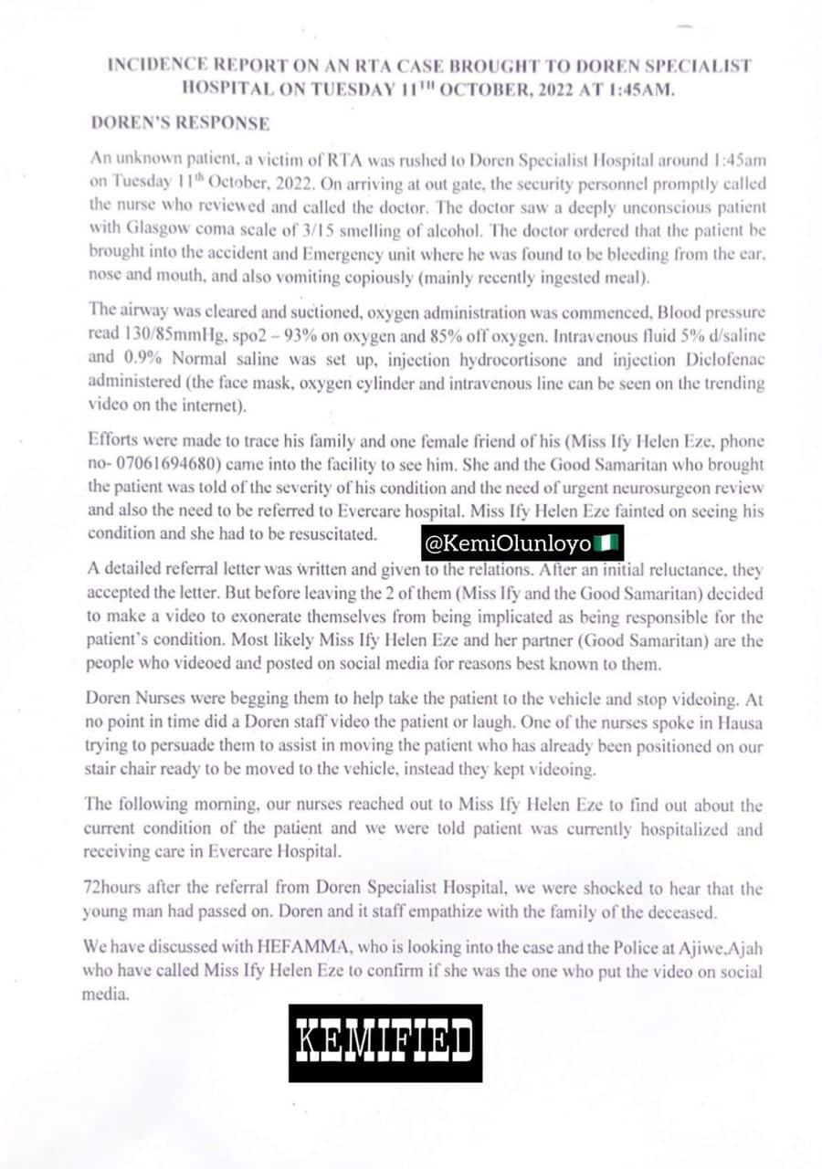 Rico Swavey was drunk, Doren Hospital says, releases official statement