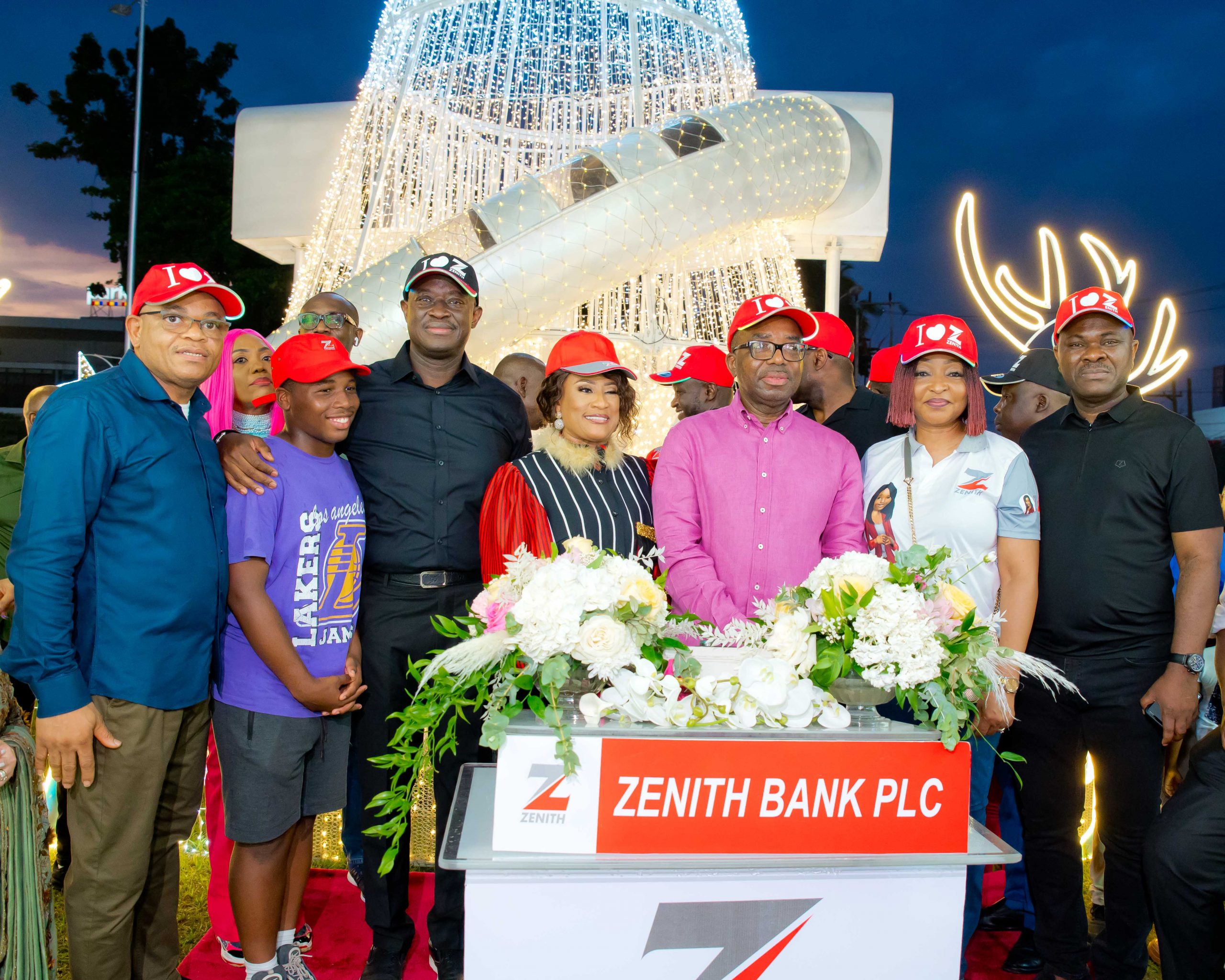 ZENITH BANK ACTIVATES THE YULETIDE SEASON WITH AJOSE ADEOGUN STREET CHRISTMAS LIGHT-UP