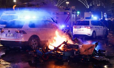 Morocco V Belgium: Riot Erupts As Moroccan Fans Flip Cars, Celebrate Famous Win