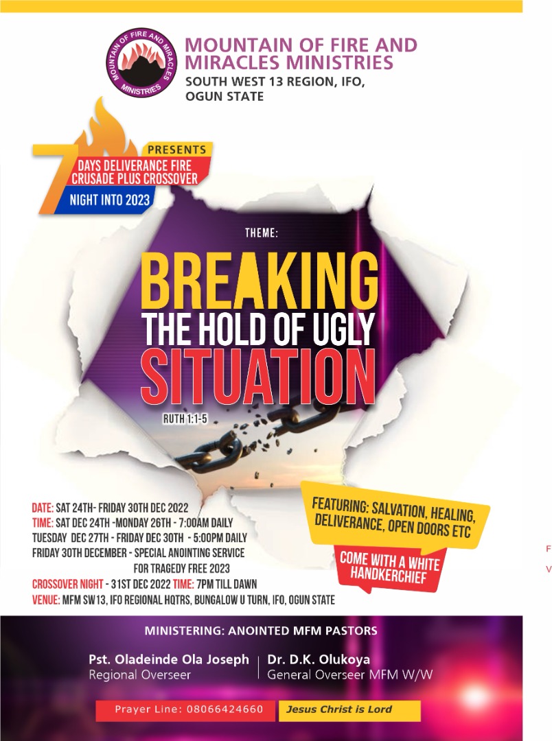 MFM SW 13 Presents Yoke breaking 7 Days Crusade At Ifo