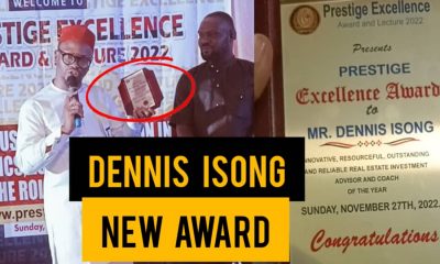 DENNIS ISONG BAGS THE PRESTIGE EXCELLENCE AWARD; TWICE AS MUCH IN 2022.