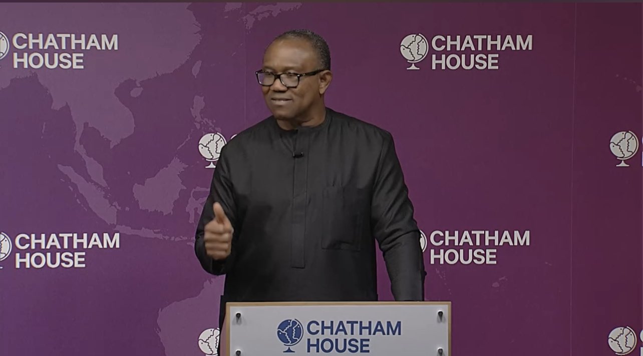 Chatham House: Obi Vows To Destroy "Structure Holding Nigerians Captive"