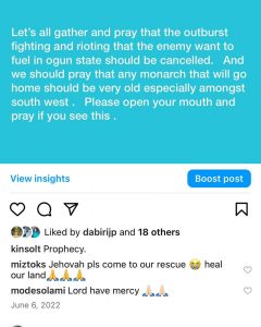 Pro. Kingsley Aitafo Gives Prophetic Warning To Pastor Adeboye, Ogun State Government