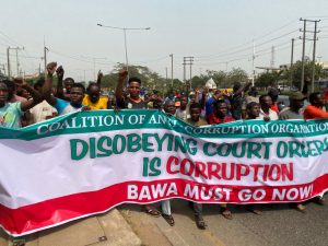 Bawa Must Go' protest continues in Lagos, as more anti-corruption CSOs join CACOL, 100 others in mass rally