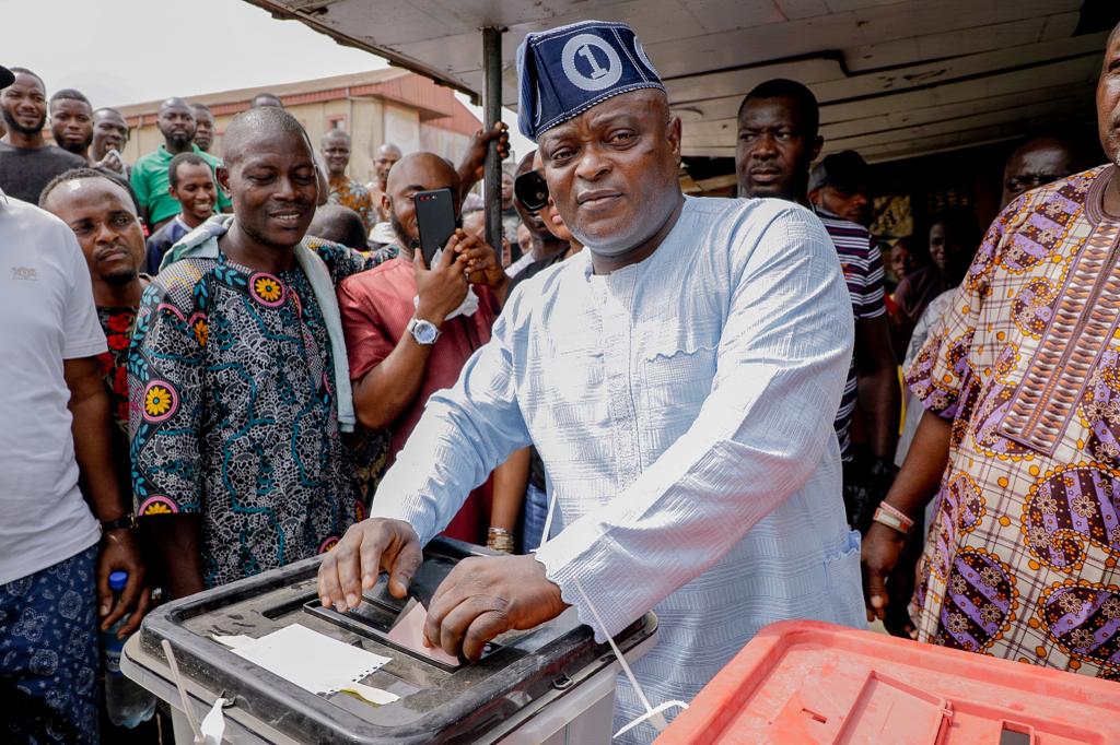 Presidential Election: Speaker Obasa Votes, Expresses Hope In APC's Victory