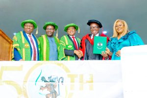 ZENITH BANK CEO, EBENEZER ONYEAGWU CONFERRED WITH DOCTORATE DEGREE BY THE UNIVERSITY OF NIGERIA, NSUKKA